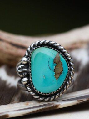 Turquoise ring, size 6.75